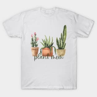 Plant Mom Dark Watercolor T-Shirt